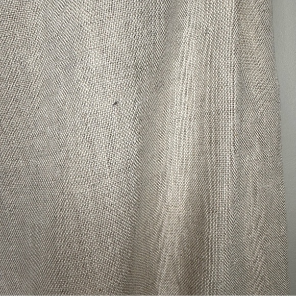 Sandro Sportswear Tan 100% Linen Wide Leg Pants Rope Belt Size 10 Nautical - Picture 12 of 16